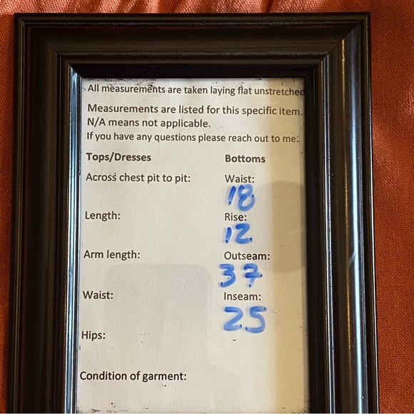 A NEW DAY SIZE XXL PAPER BAG PANTS LINEN ORANGE - Picture 3 of 12